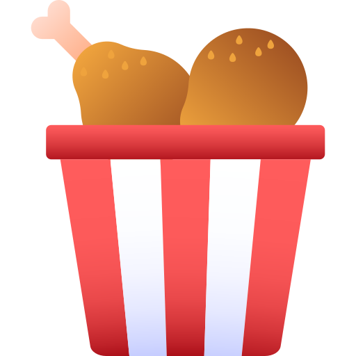 Chicken bucket Generic Flat Gradient icon
