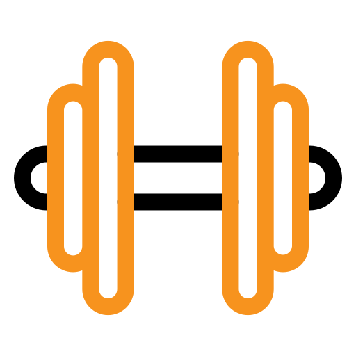 バーベル Generic Outline Color icon