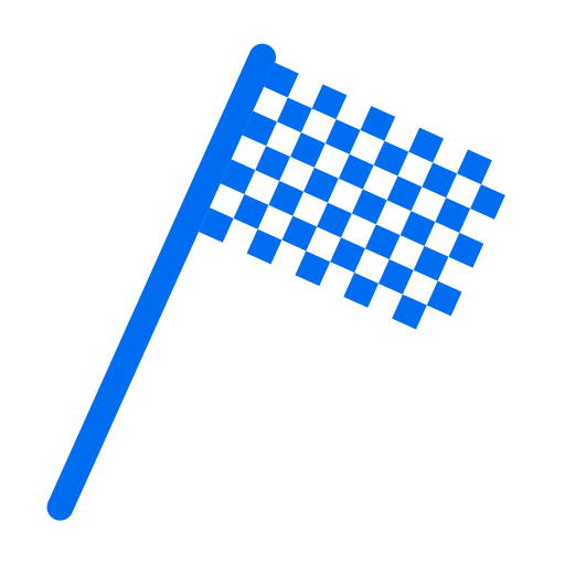 bandeira de corrida Generic Blue Ícone