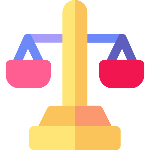 balansować Basic Rounded Flat ikona