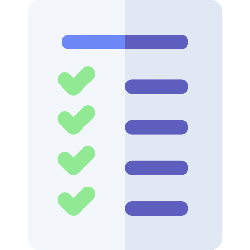 lista de verificación Basic Rounded Flat icono