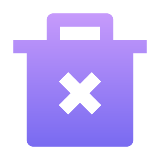 Delete Generic Flat Gradient icon