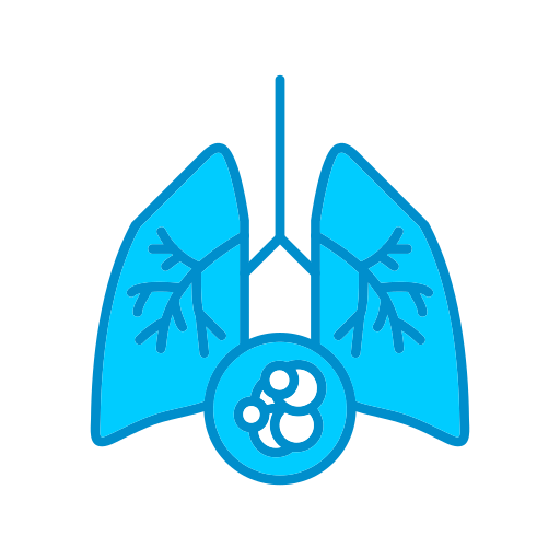 Lung cancer Generic Blue icon
