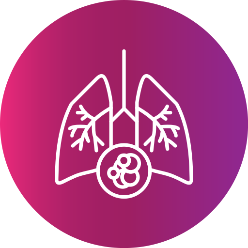 rak płuc Generic Flat Gradient ikona
