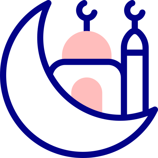 eid mubarak Detailed Mixed Lineal color icon
