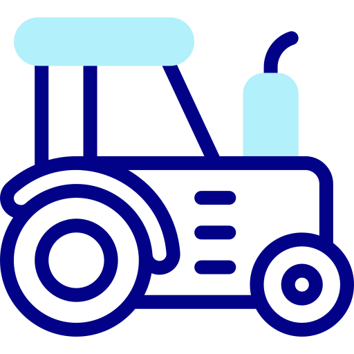 Tractor Detailed Mixed Lineal color icon
