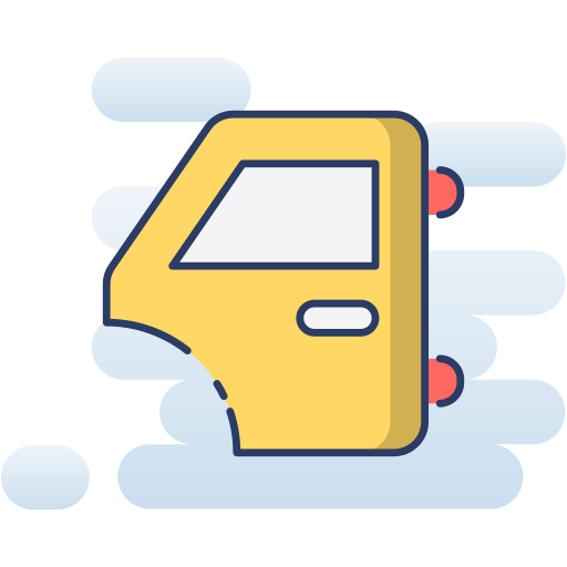 puerta del auto Generic Rounded Shapes icono