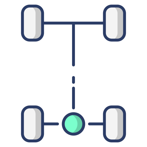 車軸 Generic Outline Color icon