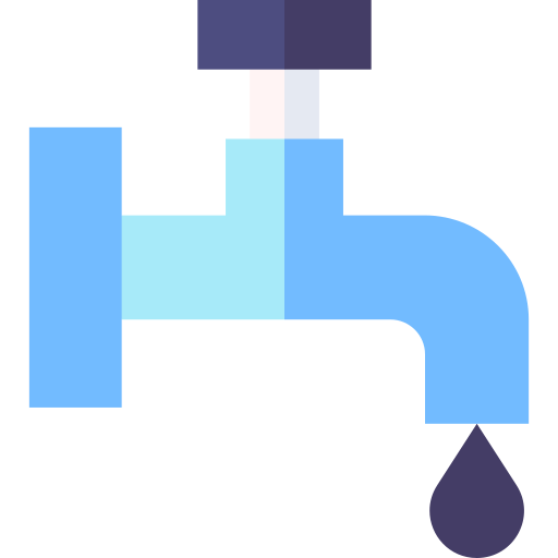 water besparen Basic Straight Flat icoon
