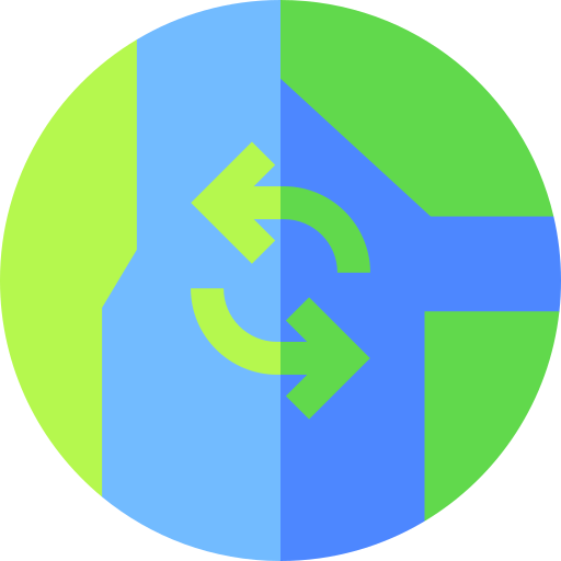 recyclebaar Basic Straight Flat icoon