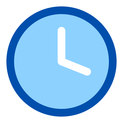 時間 Generic Blue icon