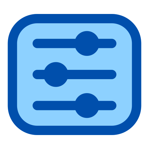 コントロールパネル Generic Blue icon