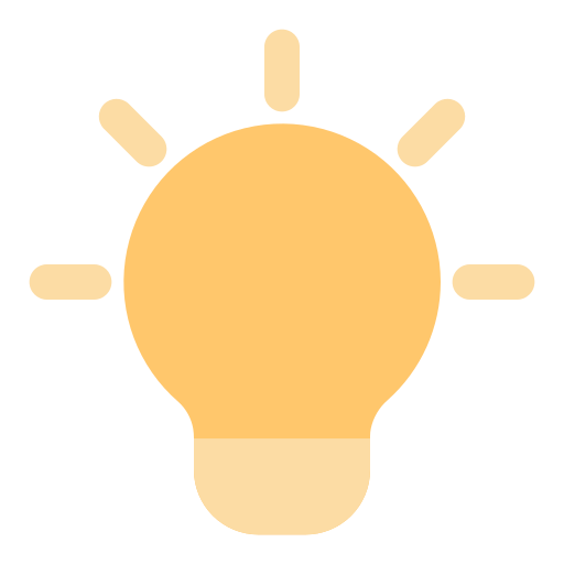 Lightbulb Generic Flat icon