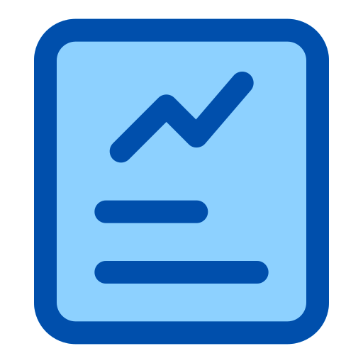 사업 보고서 Generic Blue icon