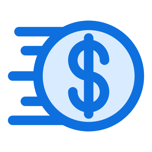 Send money Generic Blue icon