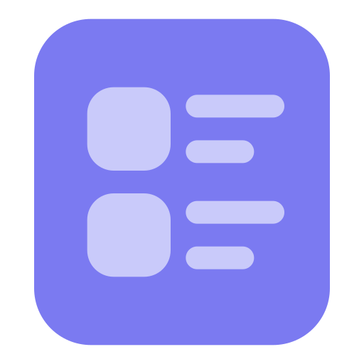 목록 Generic Flat icon