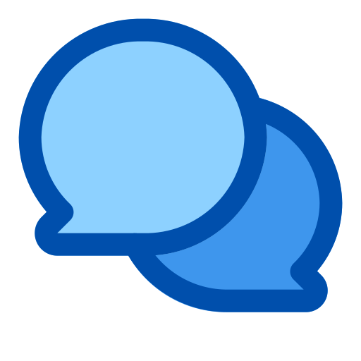 discusión Generic Blue icono