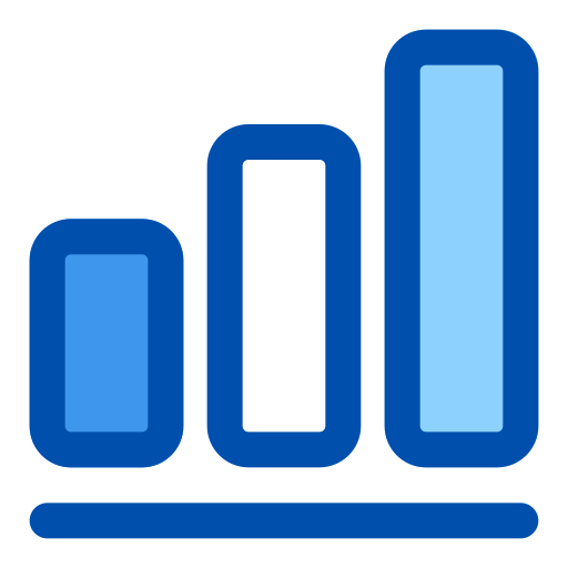 barre graphique Generic Blue Icône