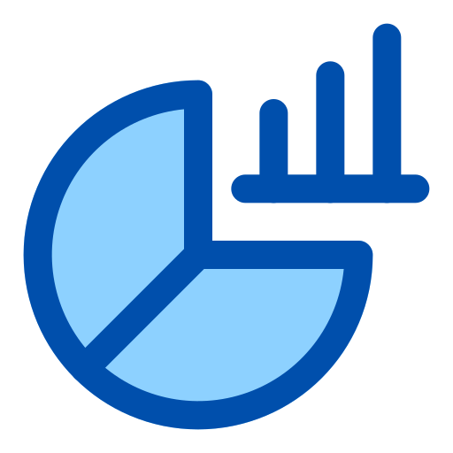 분석 차트 Generic Blue icon