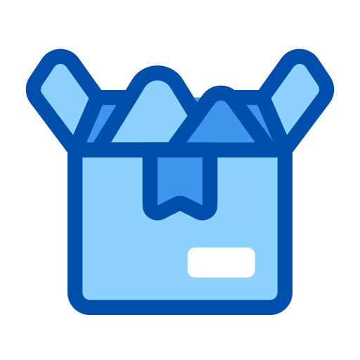abrir caja Generic Blue icono