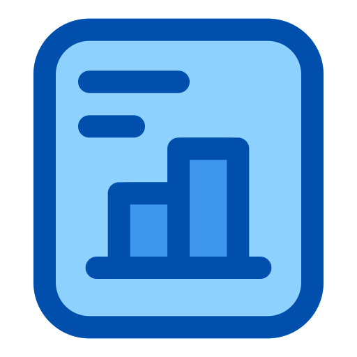 사업 보고서 Generic Blue icon