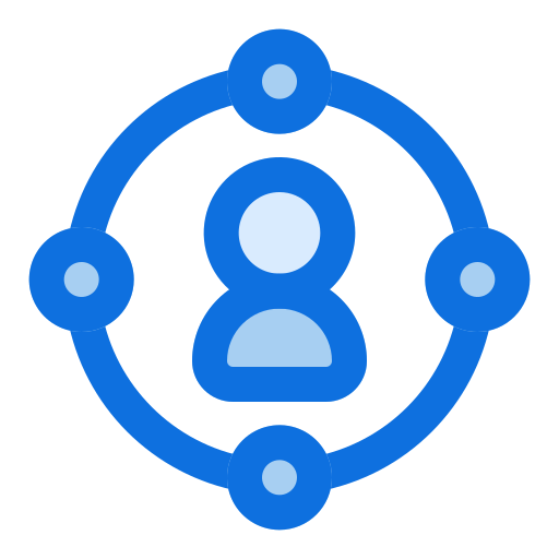 연결 Generic Blue icon