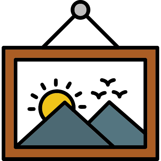 ramka na zdjęcia Generic Outline Color ikona