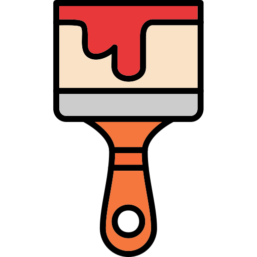 Paint brush Generic Outline Color icon