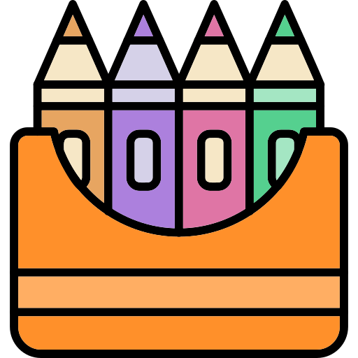 kleurpotloden Generic Outline Color icoon