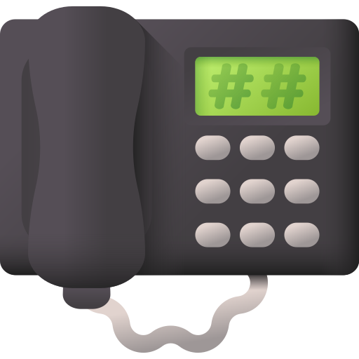 Telephone 3D Color icon