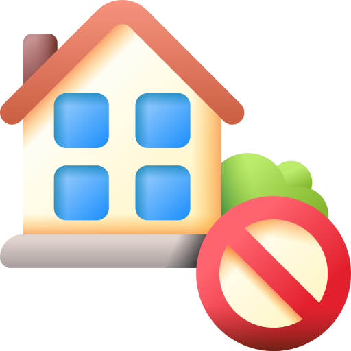 집 없음 3D Color icon