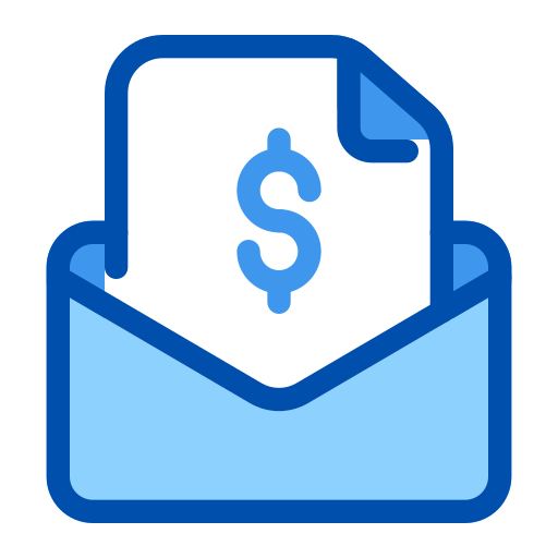 Mail advertising Generic Blue icon