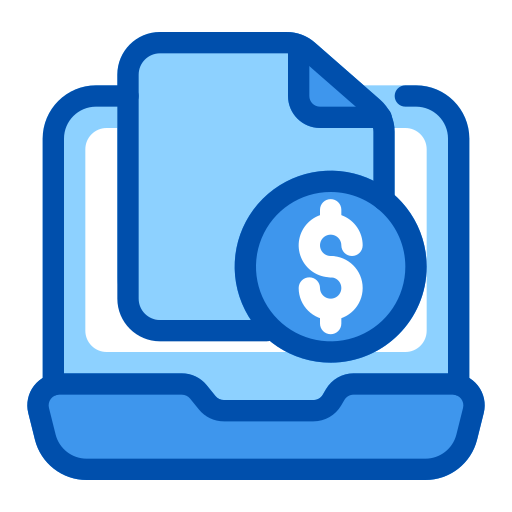 finanzbericht Generic Blue icon
