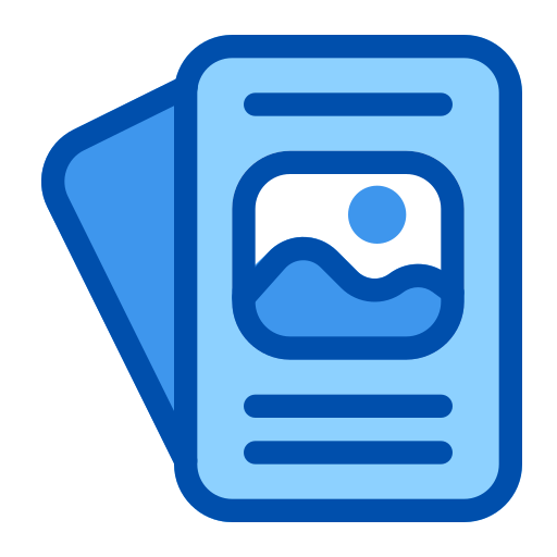 Brochure Generic Blue icon