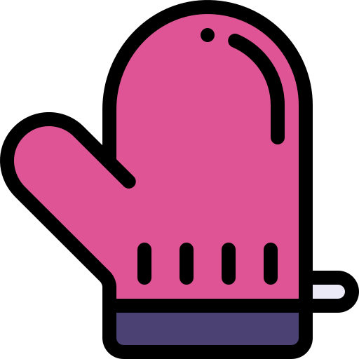 Gloves Detailed Rounded Lineal color icon