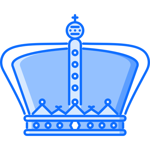 Crown Coloring Blue icon