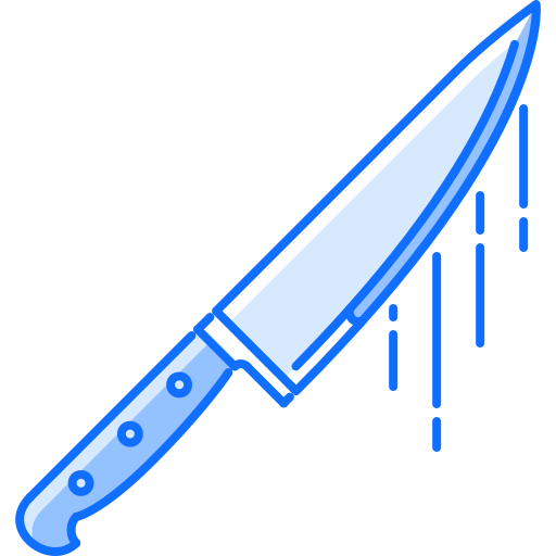 coltello Coloring Blue icona