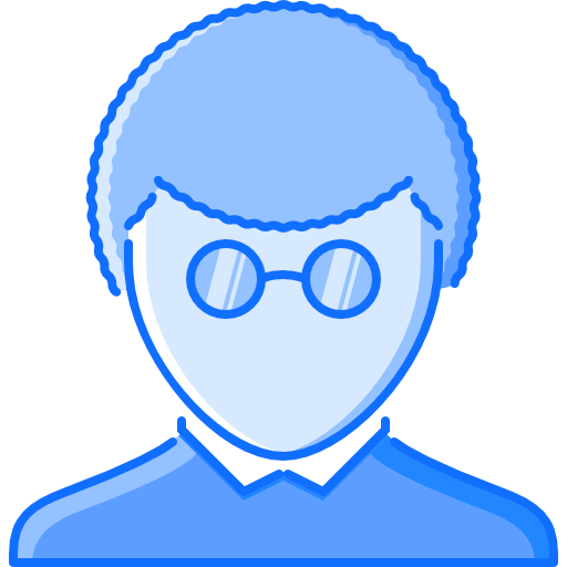 mann Coloring Blue icon