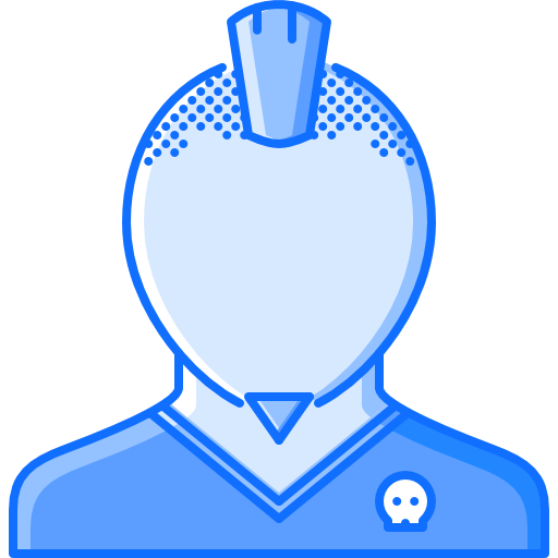 パンク Coloring Blue icon