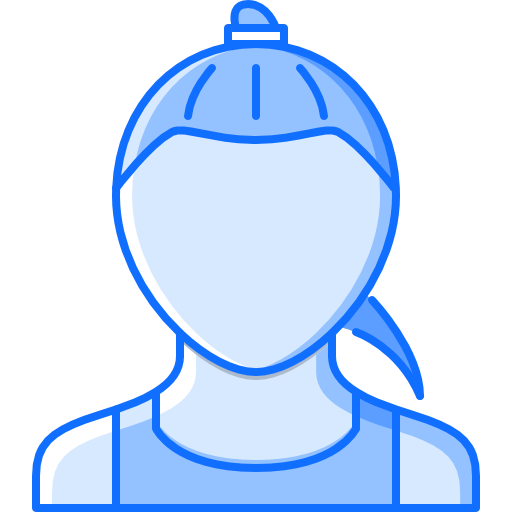 여자 Coloring Blue icon