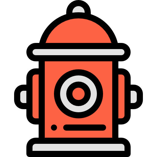 Hydrant Detailed Rounded Lineal color icon