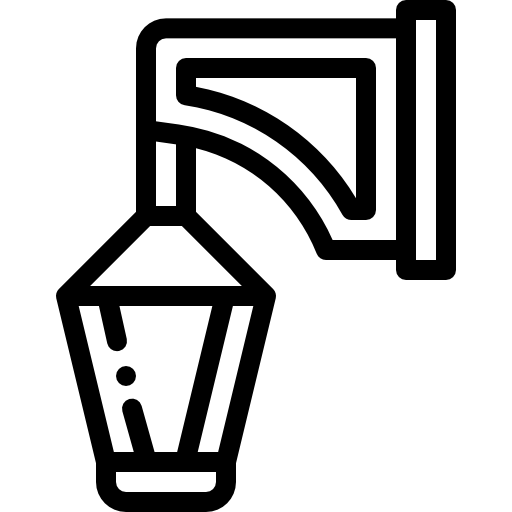 가로등 Detailed Rounded Lineal icon