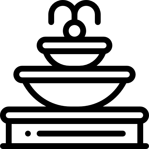 噴水 Detailed Rounded Lineal icon