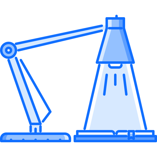 tafellamp Coloring Blue icoon