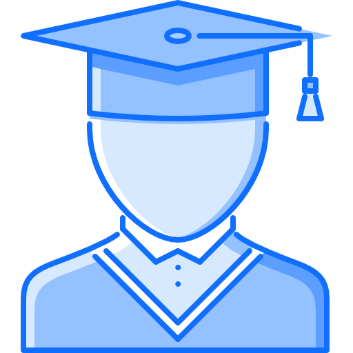 estudiante Coloring Blue icono