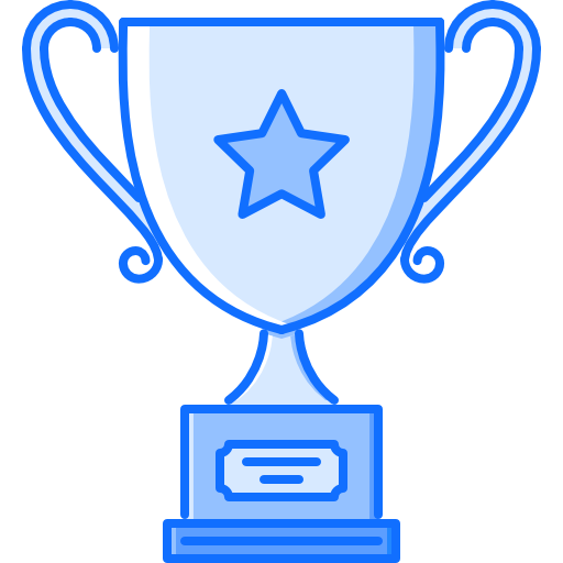 Trophy Coloring Blue icon