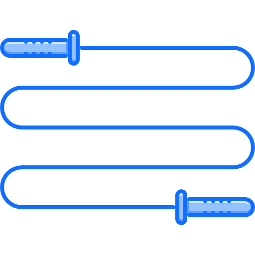 Jump rope Coloring Blue icon