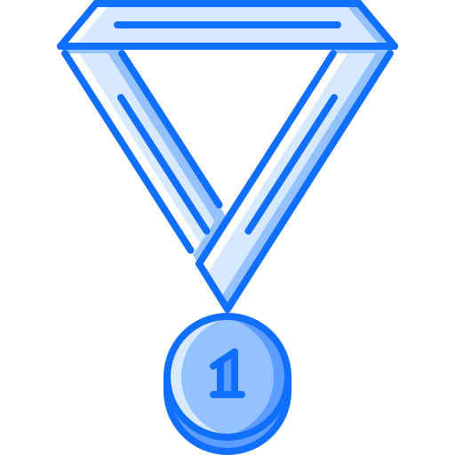 medal Coloring Blue ikona