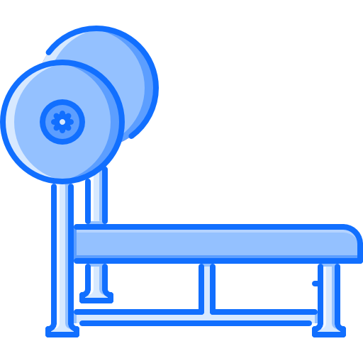 Barbell Coloring Blue icon