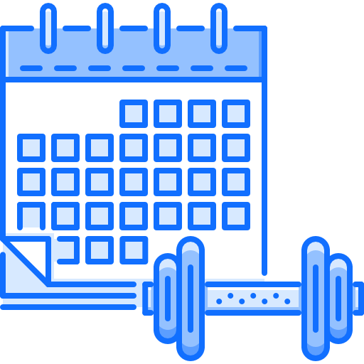 calendario Coloring Blue icona
